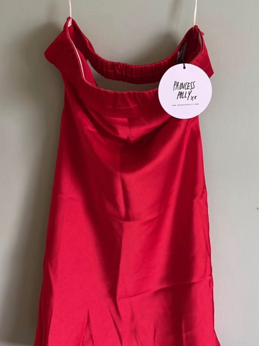 Princess Polly Red Dress Size 6 - Picture 3 of 4